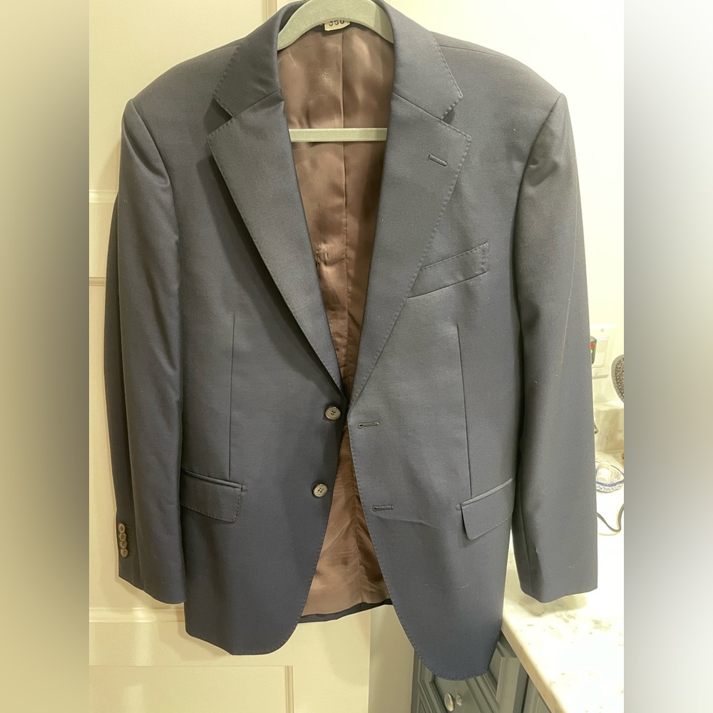 Suitsupply Navy Napoli Suit Jacket 40R